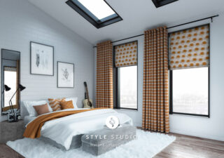 Made-to-measure bedroom curtains in Sevenoaks